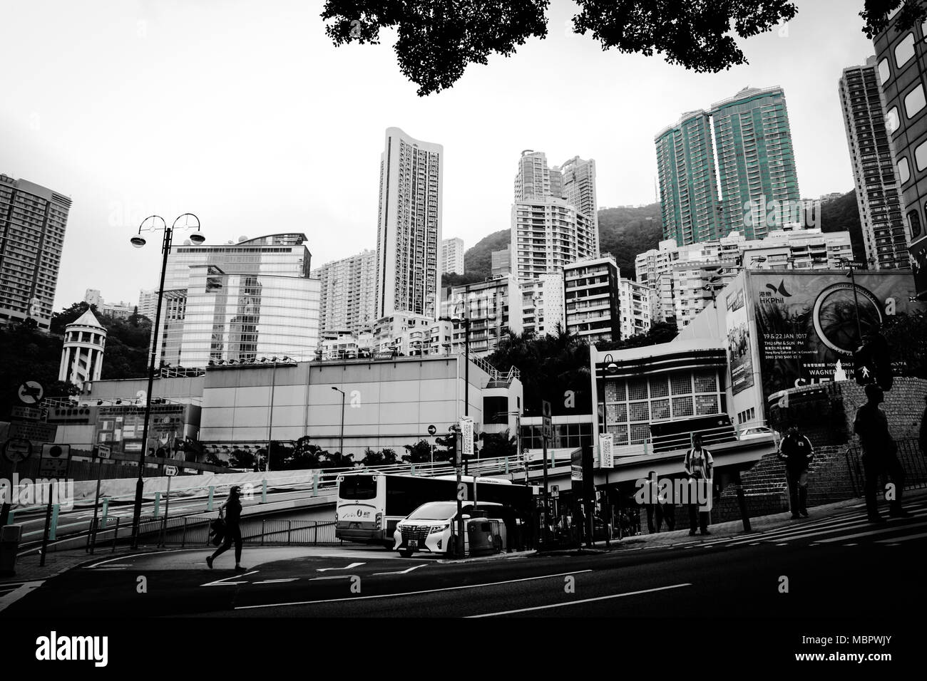Apartment buildings in Hong Kong, RAS de Chine Banque D'Images