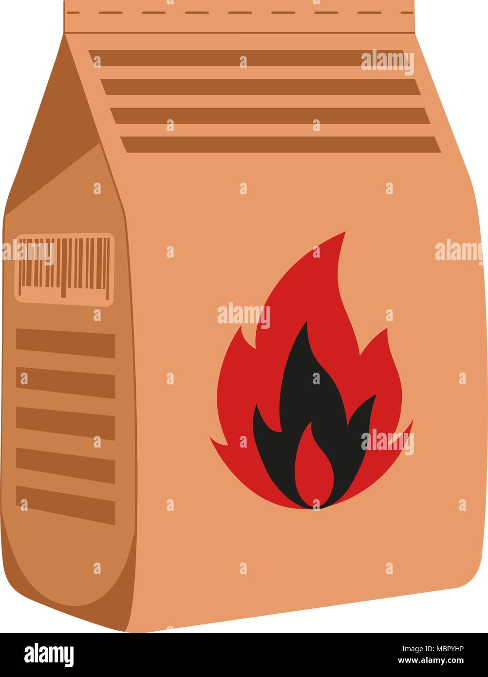 Cartoon coloré sac de charbon Illustration de Vecteur