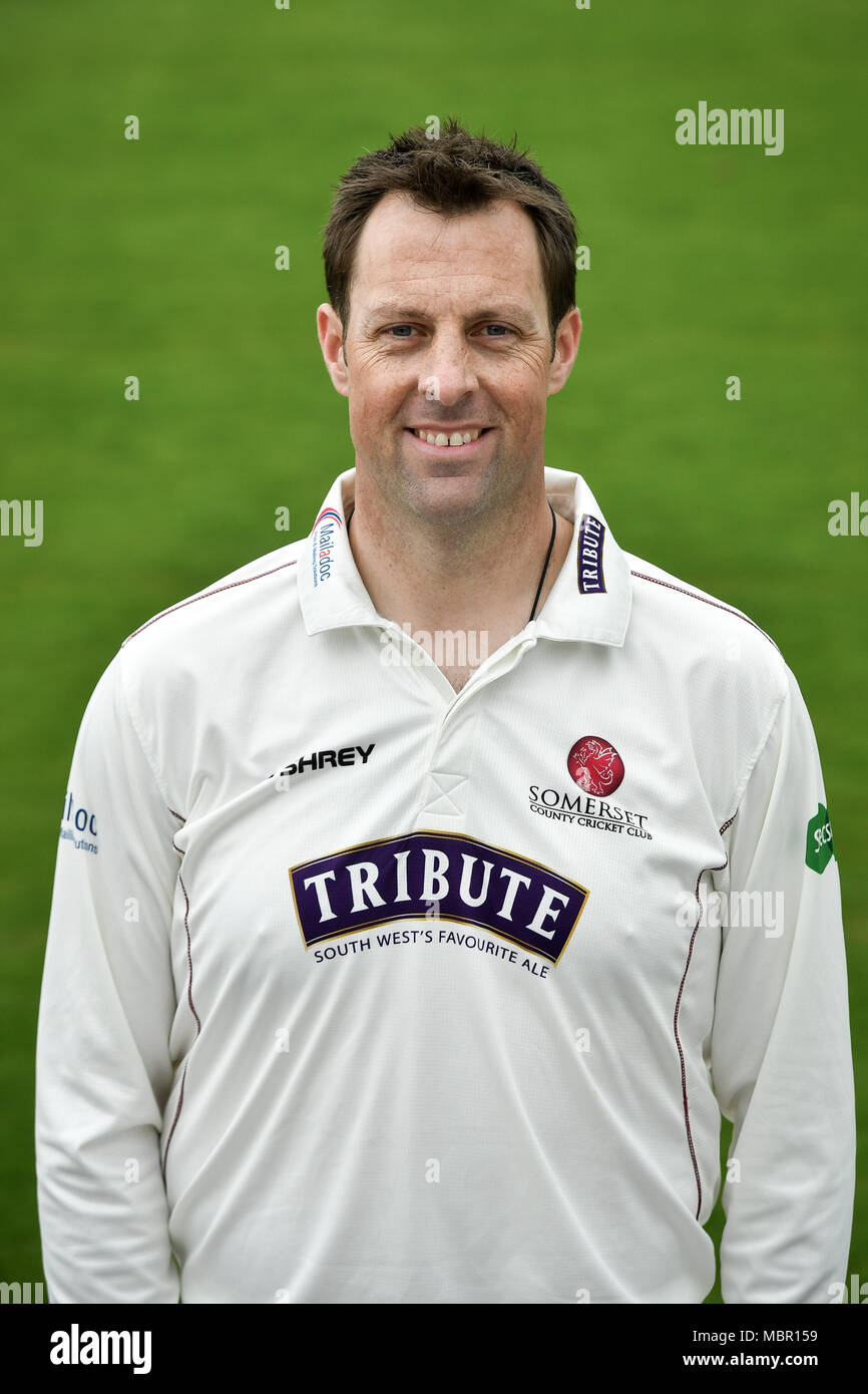 Marcus Trescothick pendant la journée des médias au County Ground, Taunton. APPUYEZ SUR ASSOCIATION photo. Date de la photo: Mercredi 11 avril 2018. Voir PA Story CRICKET Somerset. Le crédit photo devrait se lire : Ben Birchall/PA Wire. Banque D'Images