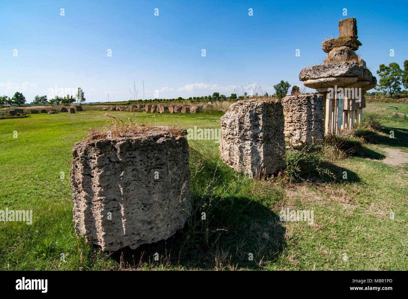 MKetaponto site archéologique en Basilicate Italie Banque D'Images