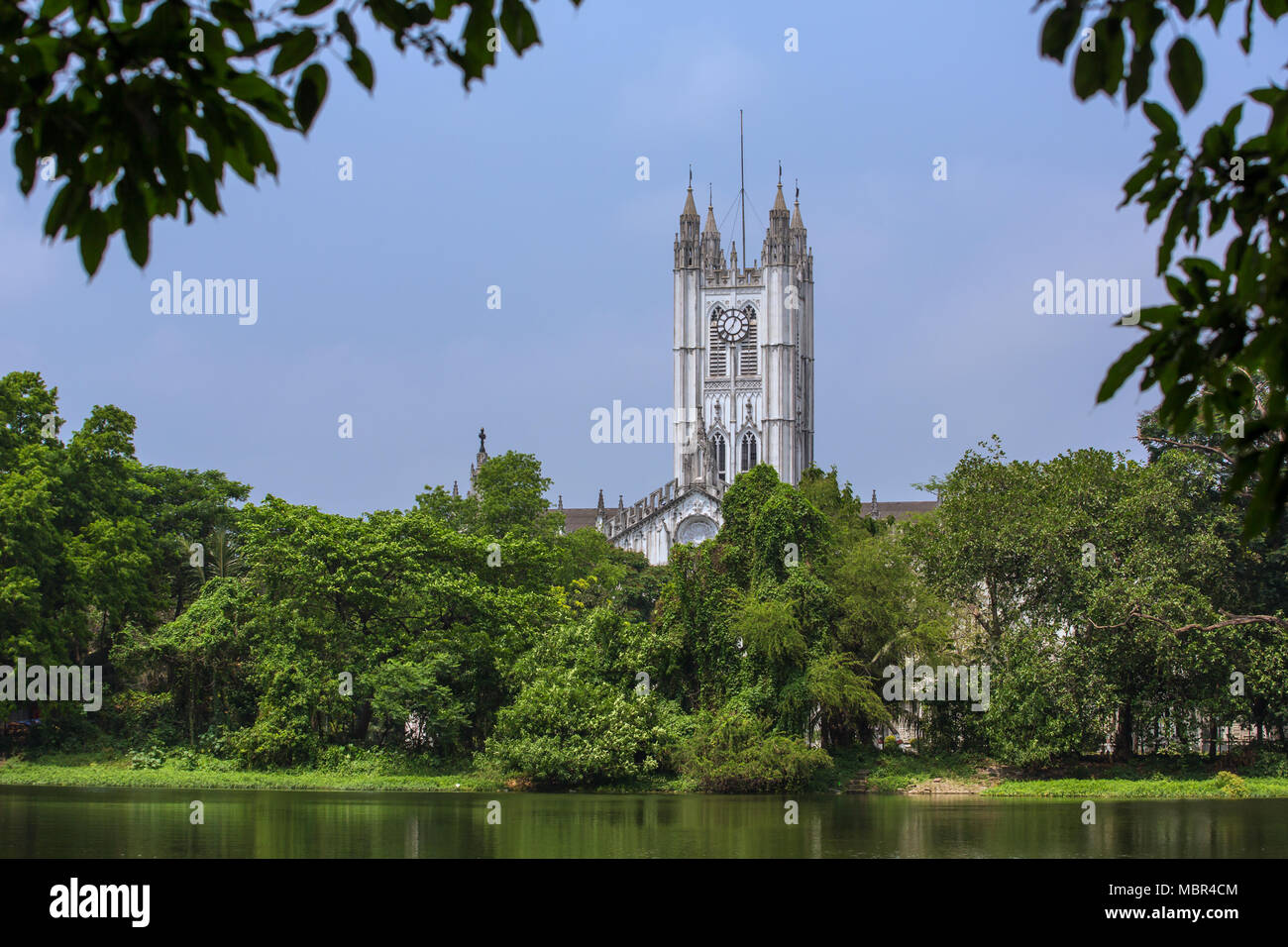La Cathédrale St Paul est une cathédrale anglicane de Kolkata, au Bengale occidental, en Inde. Banque D'Images