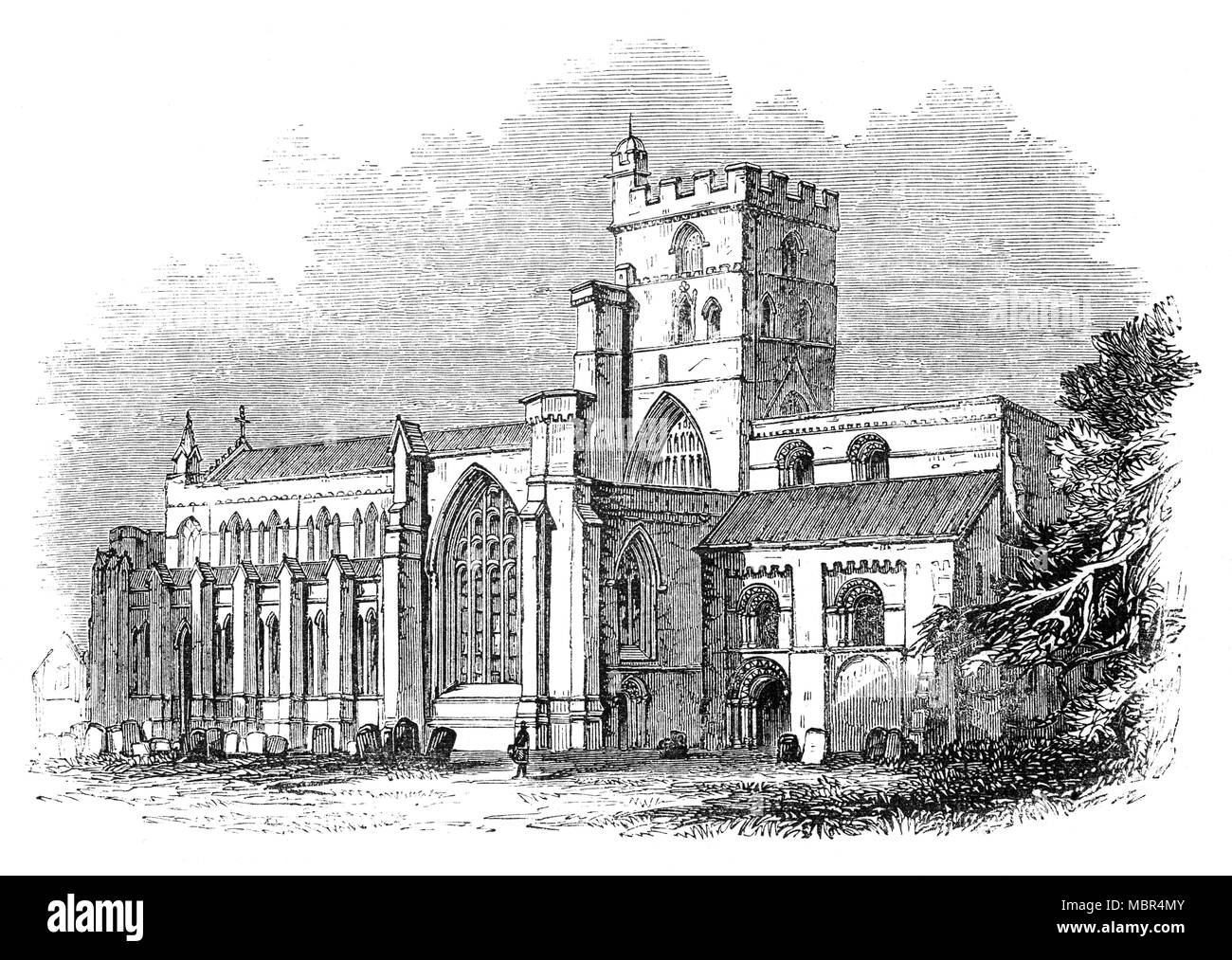 L'église cathédrale de la Sainte et indivisible Trinité, autrement appelé cathédrale de Carlisle, est situé dans la région de Carlisle, Cumbria, au nord ouest de l'Angleterre. Elle a été fondée comme un prieuré Augustin et est devenue une cathédrale en 1133. Conçu en style gothique normand, c'est le deuxième plus petit (après Oxford), de l'Angleterre, l'ancienne cathédrale. Banque D'Images