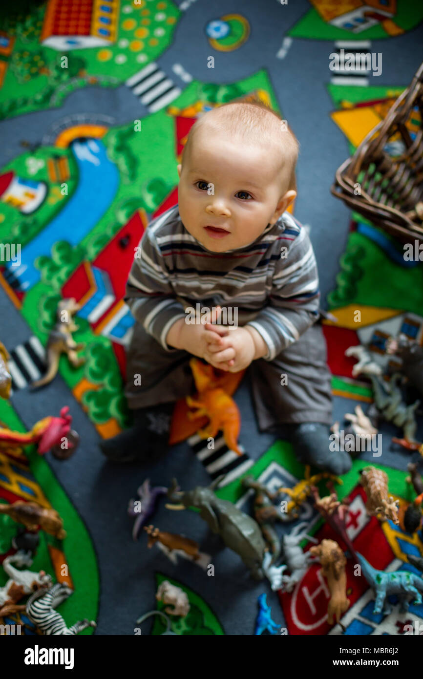 Beau Petit Bebe Garcon Enfant Smiling At Camera Les Animaux Et Les Dinosaures Autour De Lui Tourne En Enfants Jeux Pour Enfants Photo Stock Alamy Beau Petit Bebe Garcon Enfant Smiling At Camera Les Animaux Et Les Dinosaures Autour De Lui Tourne En Enfants Jeux Pour Enfants Photo Stock Alamy