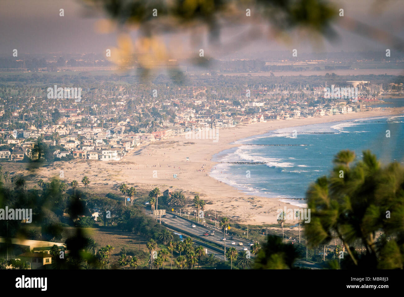 Oxnard Ventura et côte, de Père Serra Cross Park Banque D'Images