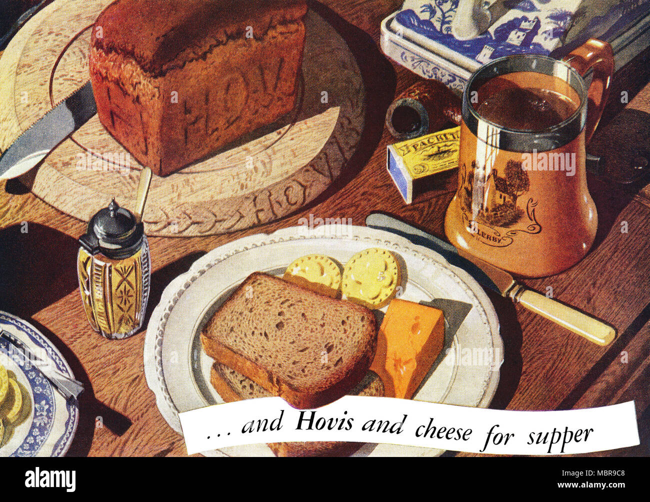 1949 La publicité pour le pain Hovis. Banque D'Images