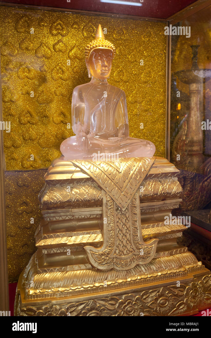 À Jade Buddha temple Wat Chang Lom, Chiang Mai, Thaïlande Banque D'Images