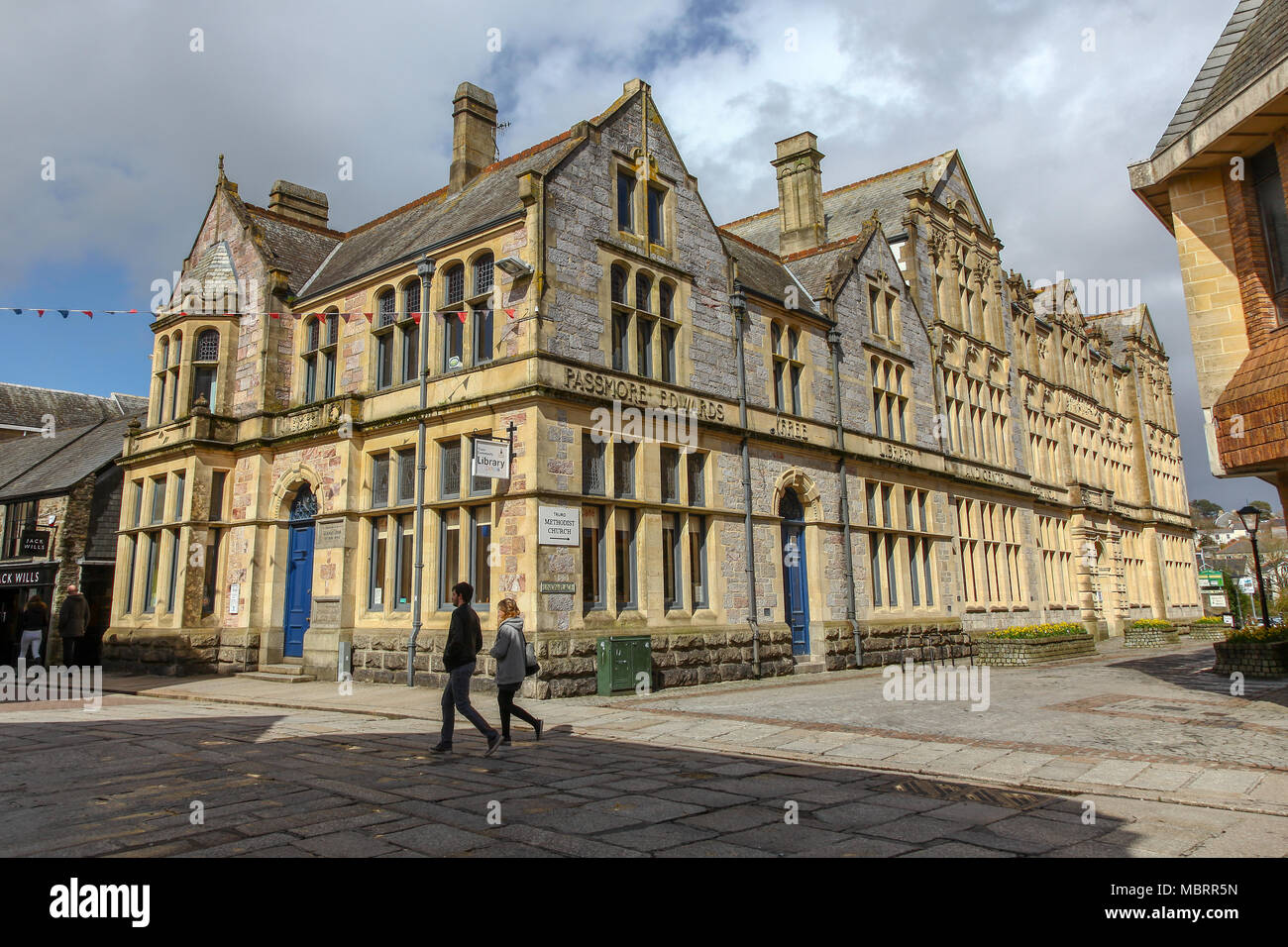 Passmore Edwards Free Public Library et le centre pour les écoles techniques de construction à Pydar Cornwall Street,Truro, Cornwall, Angleterre du Sud-Ouest, Royaume-Uni Banque D'Images