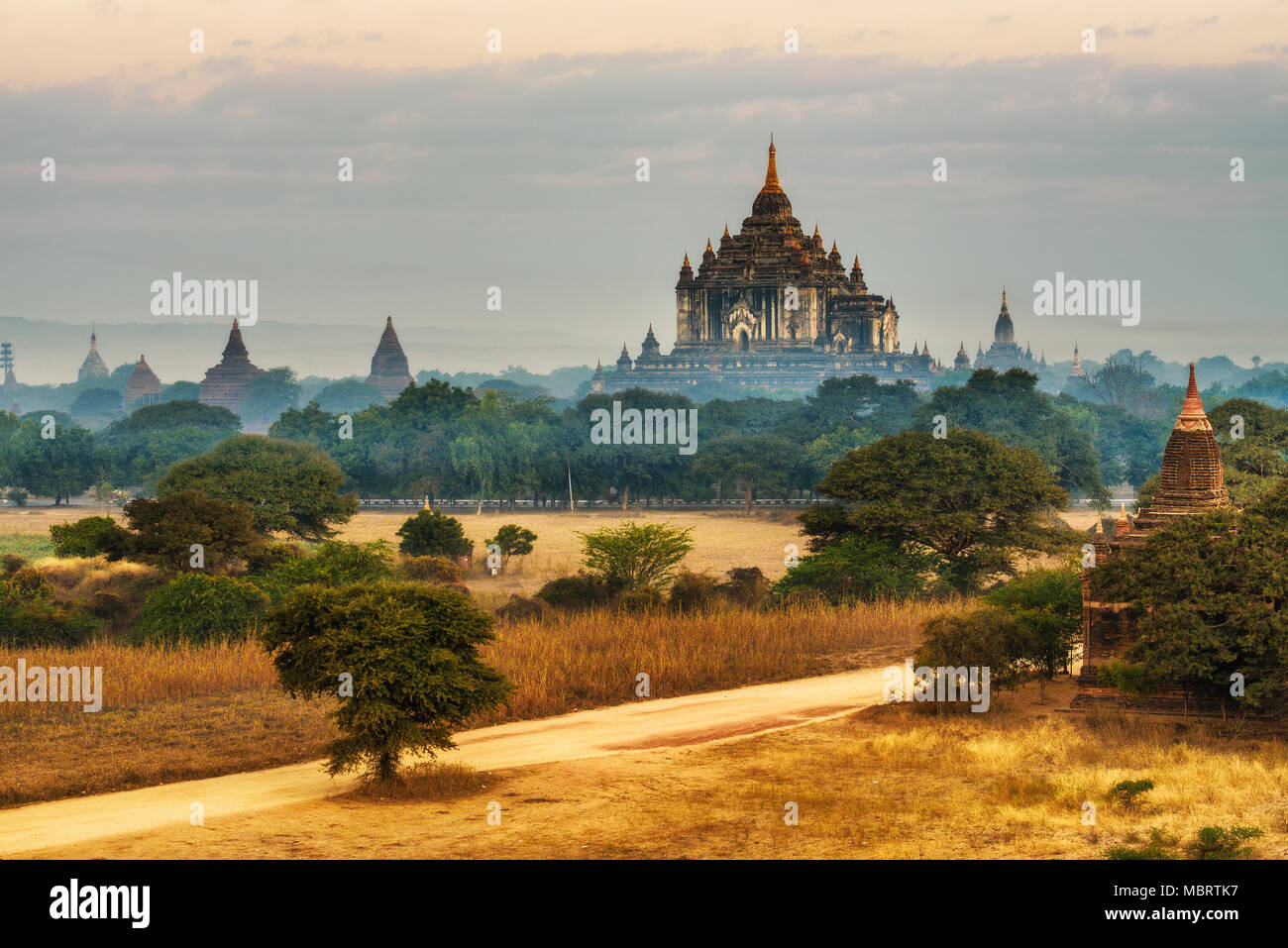 Thatbyinnyu temple de Bagan, Myanmar Banque D'Images