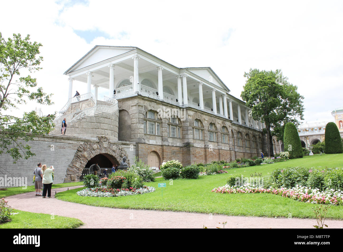 SAINT-PÉTERSBOURG, RUSSIE - 10 juillet , 2014 : Cameron Gallery de Catherine Park à Tsarskoe Selo Banque D'Images