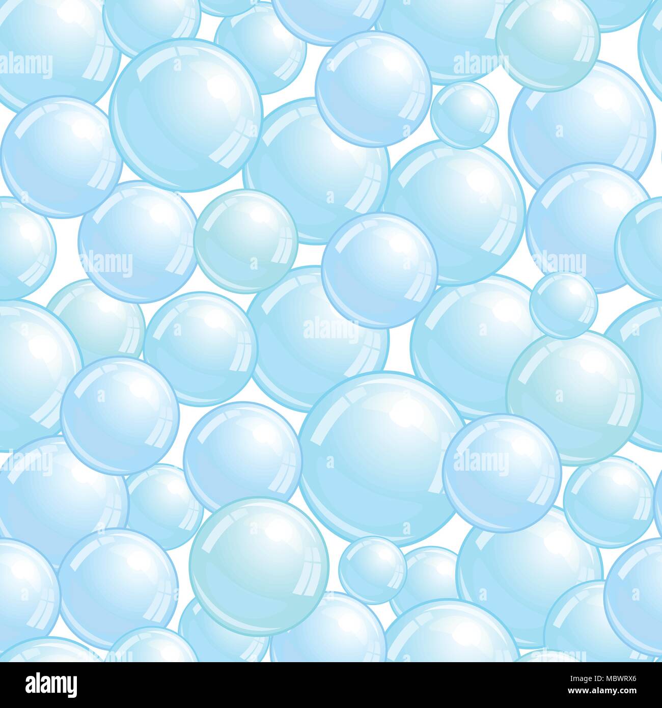 Modèle transparent avec des bulles de savon, bulles réaliste, fond papier peint, blob bleu vector illustration Illustration de Vecteur