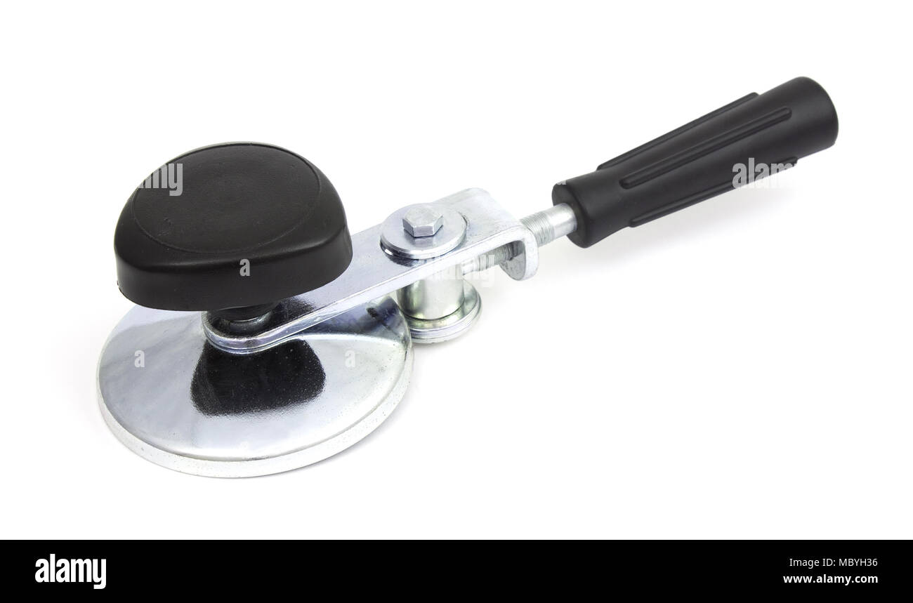 La machine pour la fermeture hermétique des bateaux avec de la nourriture en conserve Banque D'Images