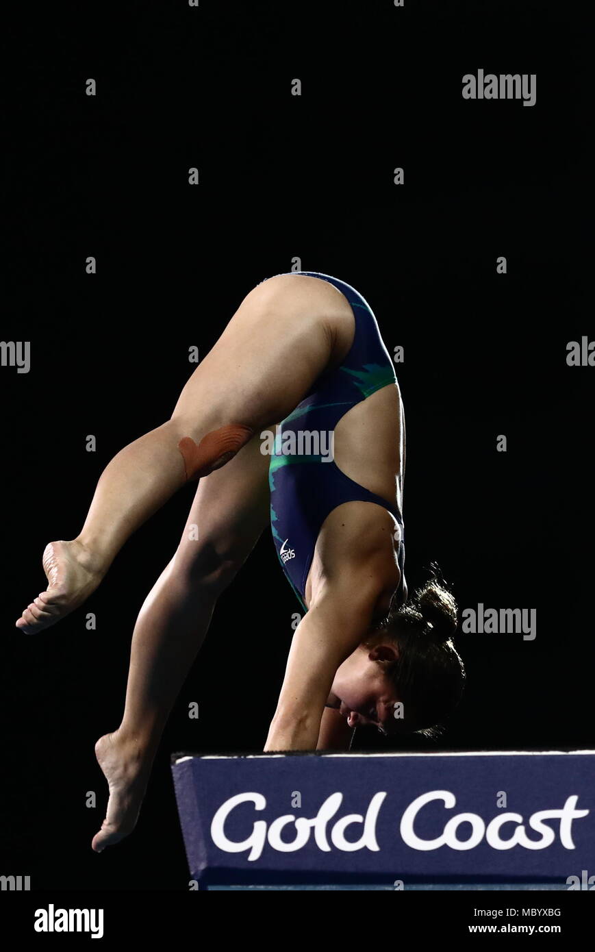 L'Australie Melissa Wu lors de la féministe 10m plate-forme à l'Optus Aquatic Centre pendant huit jours des Jeux du Commonwealth de 2018 dans la Gold Coast, en Australie. Banque D'Images