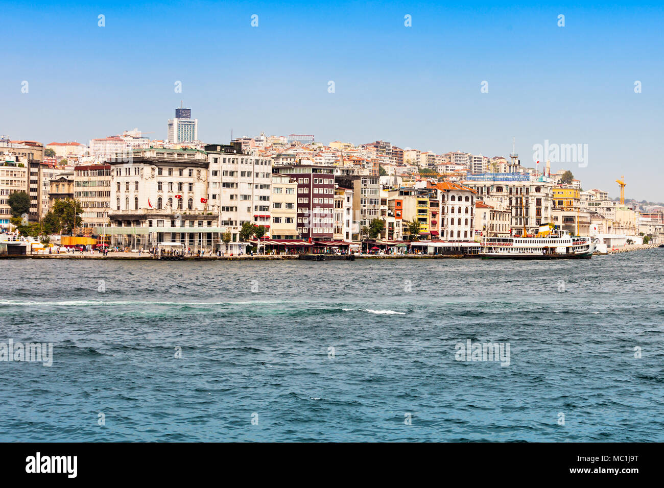 Corne d'or et le Bosphore à Istanbul, Turquie Banque D'Images