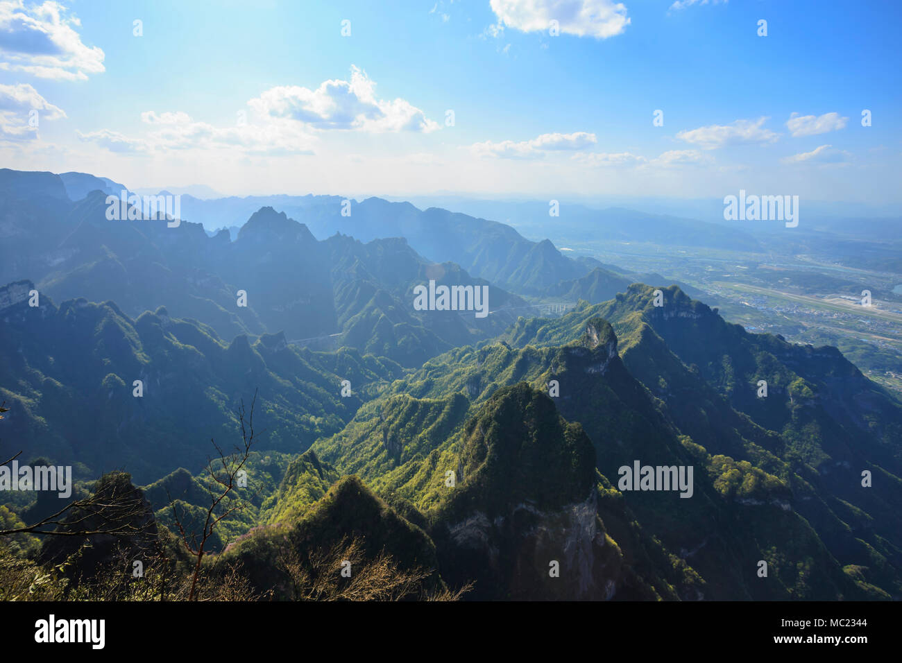 La grande Tianmen Shan Banque D'Images