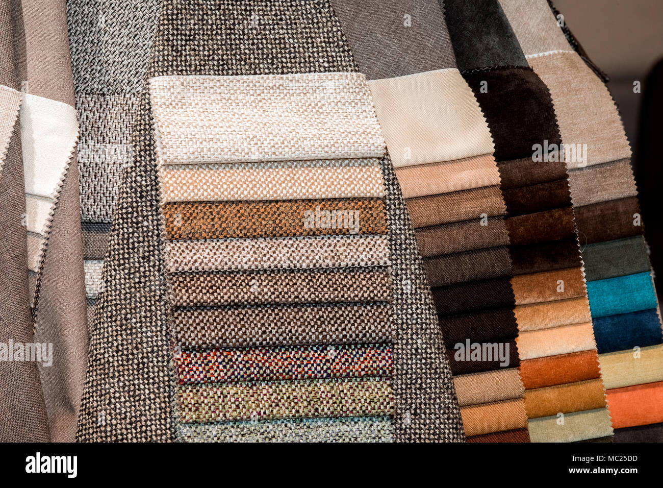 Échantillon de tissu différent Photo Stock - Alamy