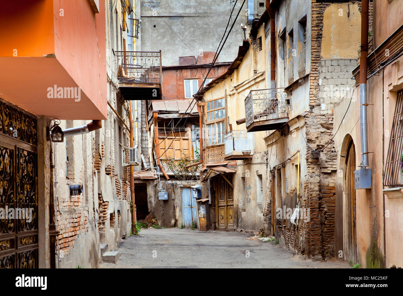 Architecture du Vieux Tbilissi Banque D'Images