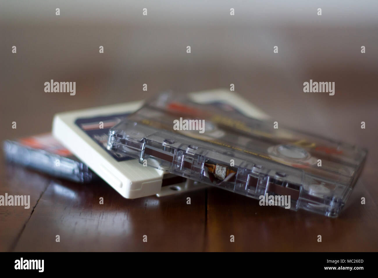 Retro cassete audio tapes Banque D'Images