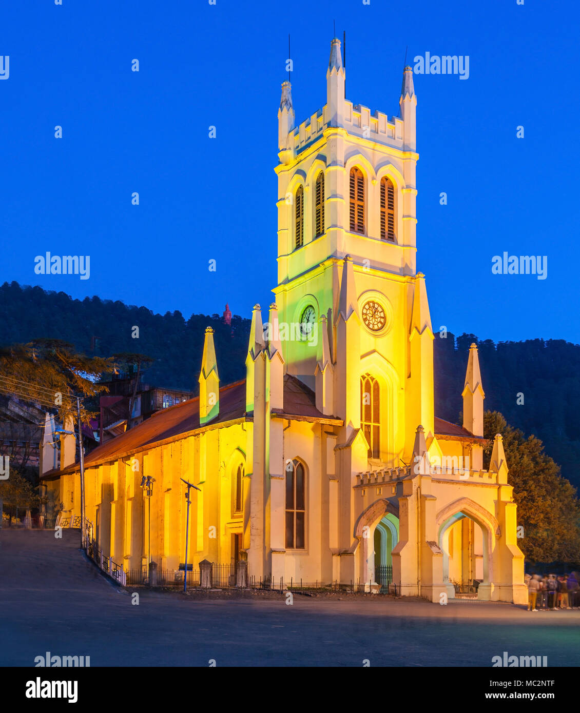 Christ Church à Shimla est la deuxième plus ancienne église de l'Inde du Nord Banque D'Images