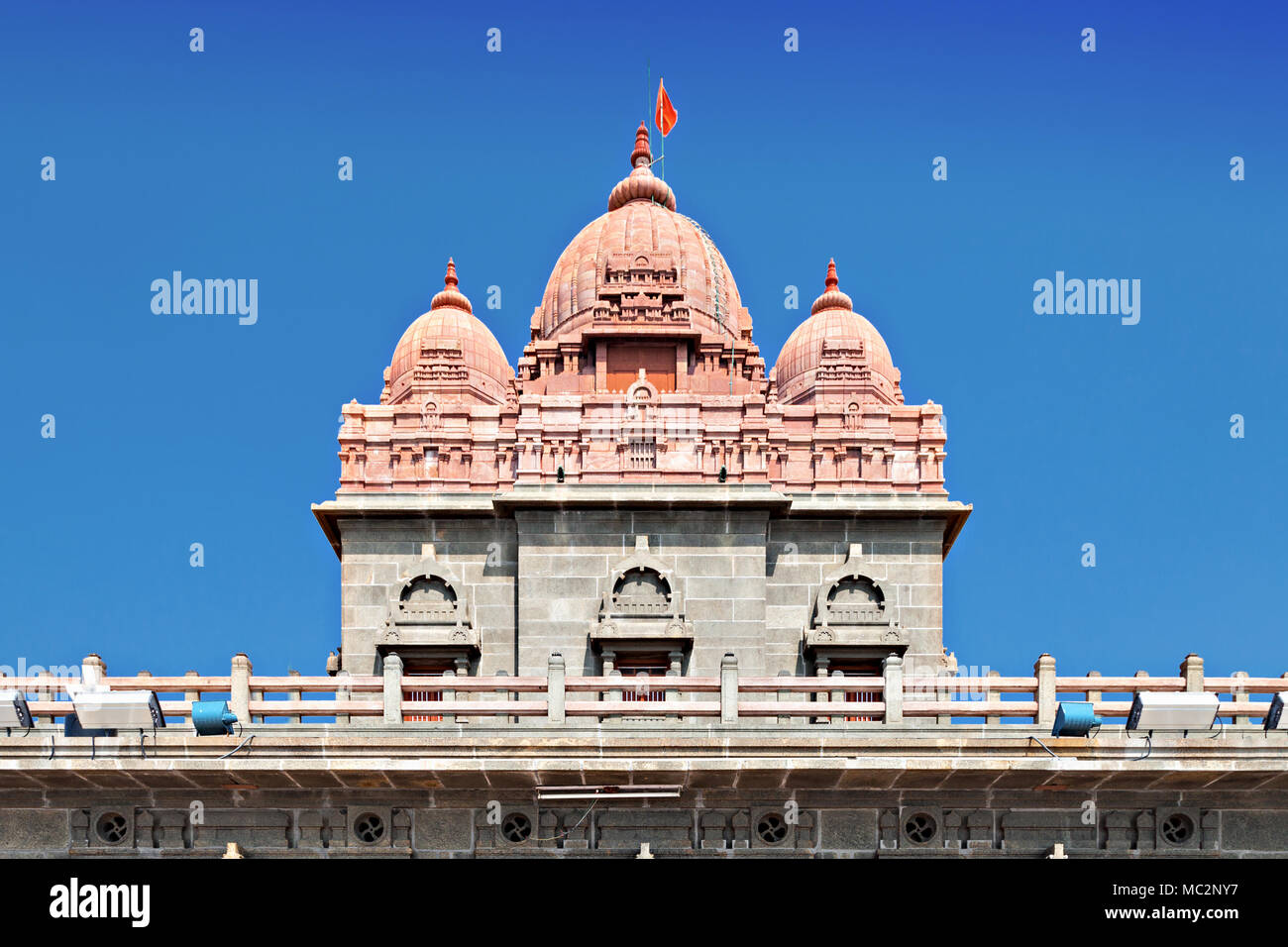Vivekananda Memorial Rock à la lumière du jour, l'Inde Banque D'Images