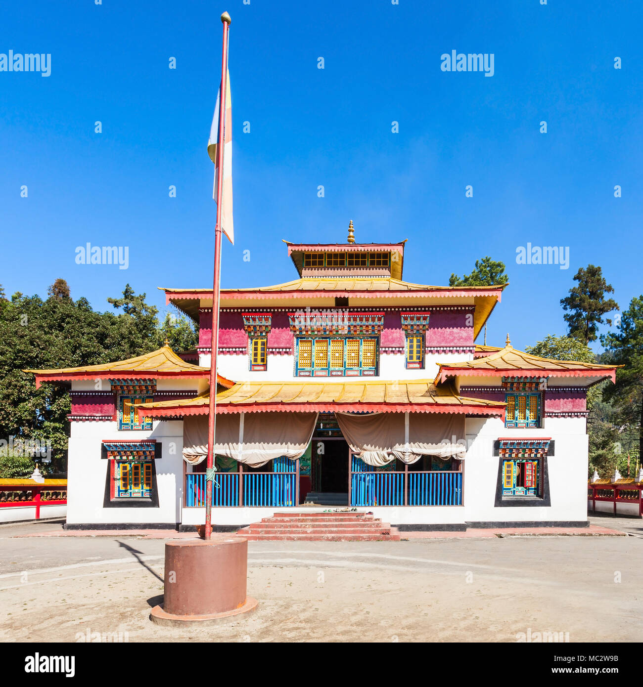 Le monastère d'Enchey est un monastère du bouddhisme Vajrayana au Sikkim, Inde Banque D'Images