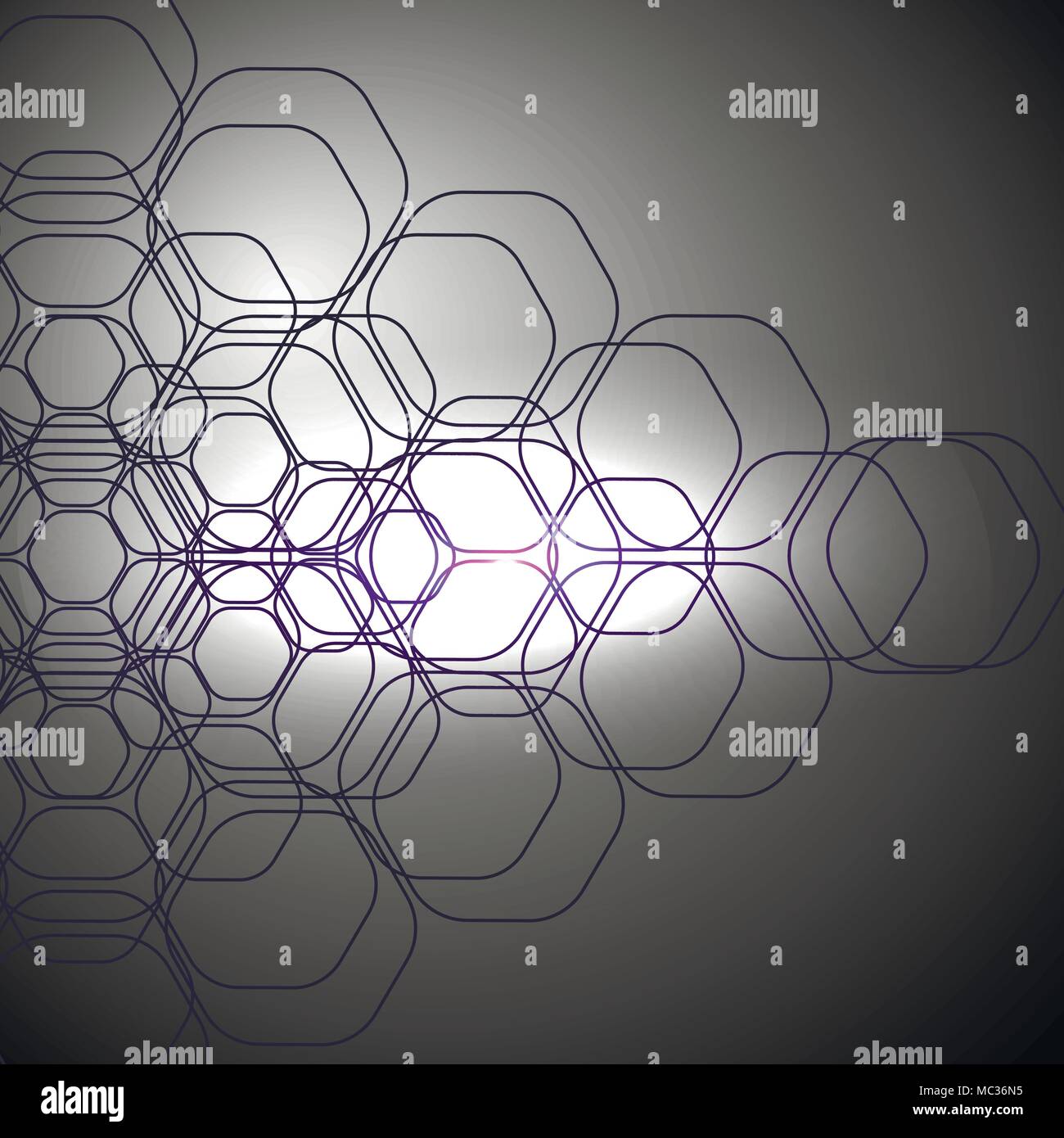 Fond vecteur monochrome. Image style hexagonal. Illustration de Vecteur
