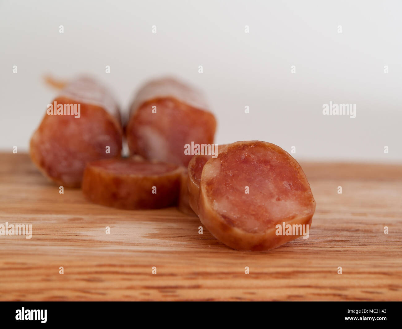 Saucisses, saucissons chinois chinois assaisonnement sucré, salé Banque D'Images