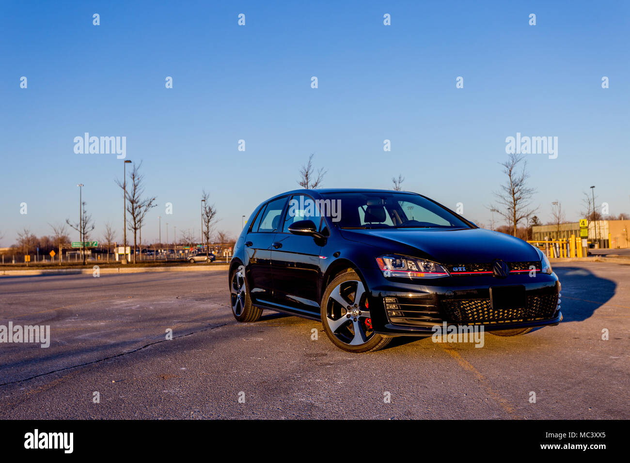 Volkswagen Golf GTI MK7 Banque D'Images
