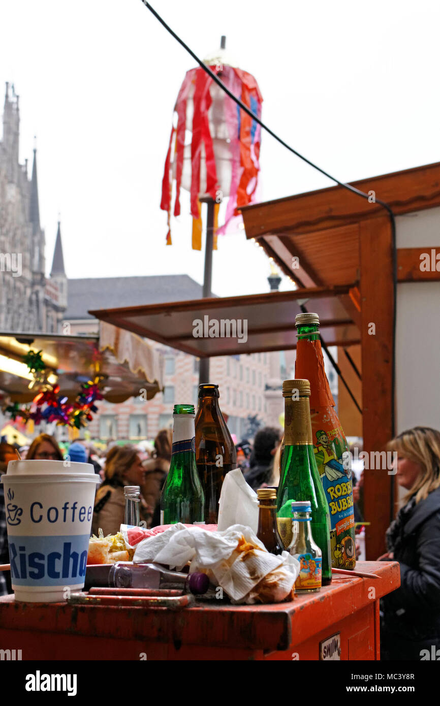 Foutaise, Fasching street party, Munich, Haute-Bavière, Allemagne, Europe Banque D'Images