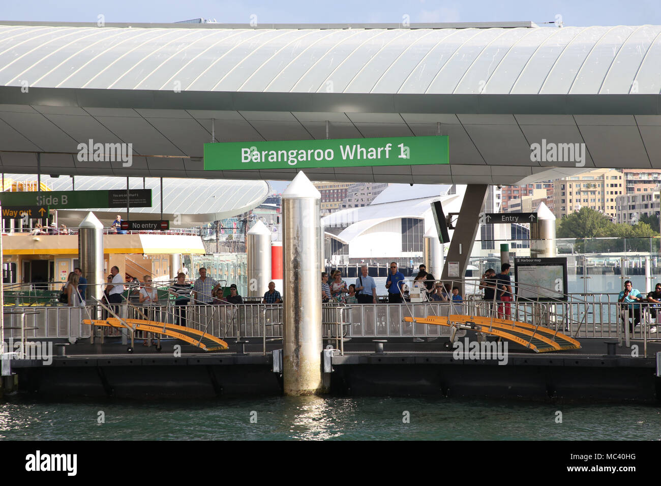 Barangaroo Wharf 1 Banque D'Images