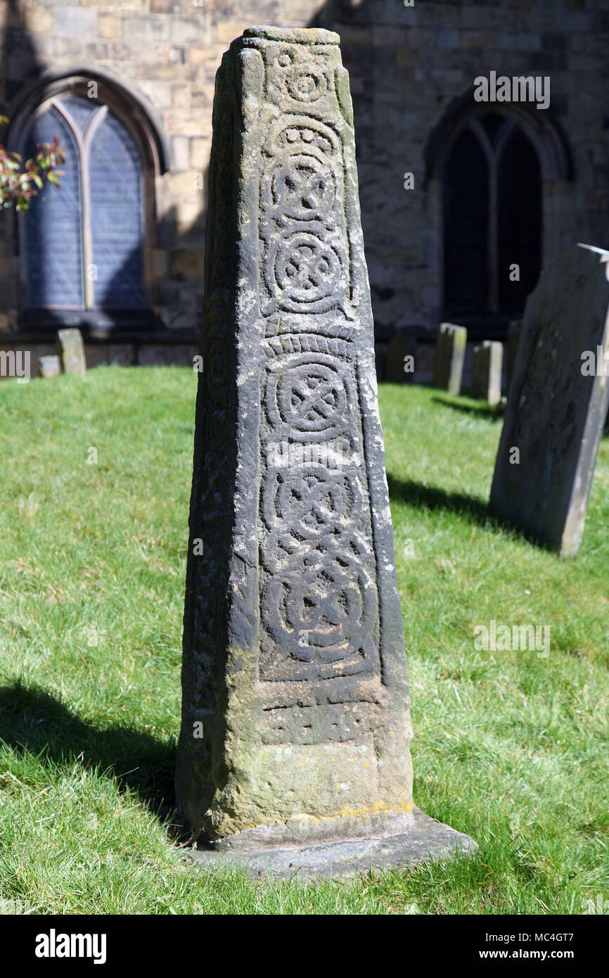 Beeley traverser à l'église paroissiale de Bakewell Banque D'Images