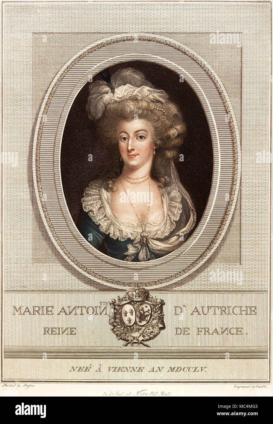 Louise Elisabeth Vigee Lebrun, Portrait de Marie Antoinette. Circa 1786-1800. L'impression. Metropolitan Museum of Art, New York, USA. Philadelphia Museum Banque D'Images