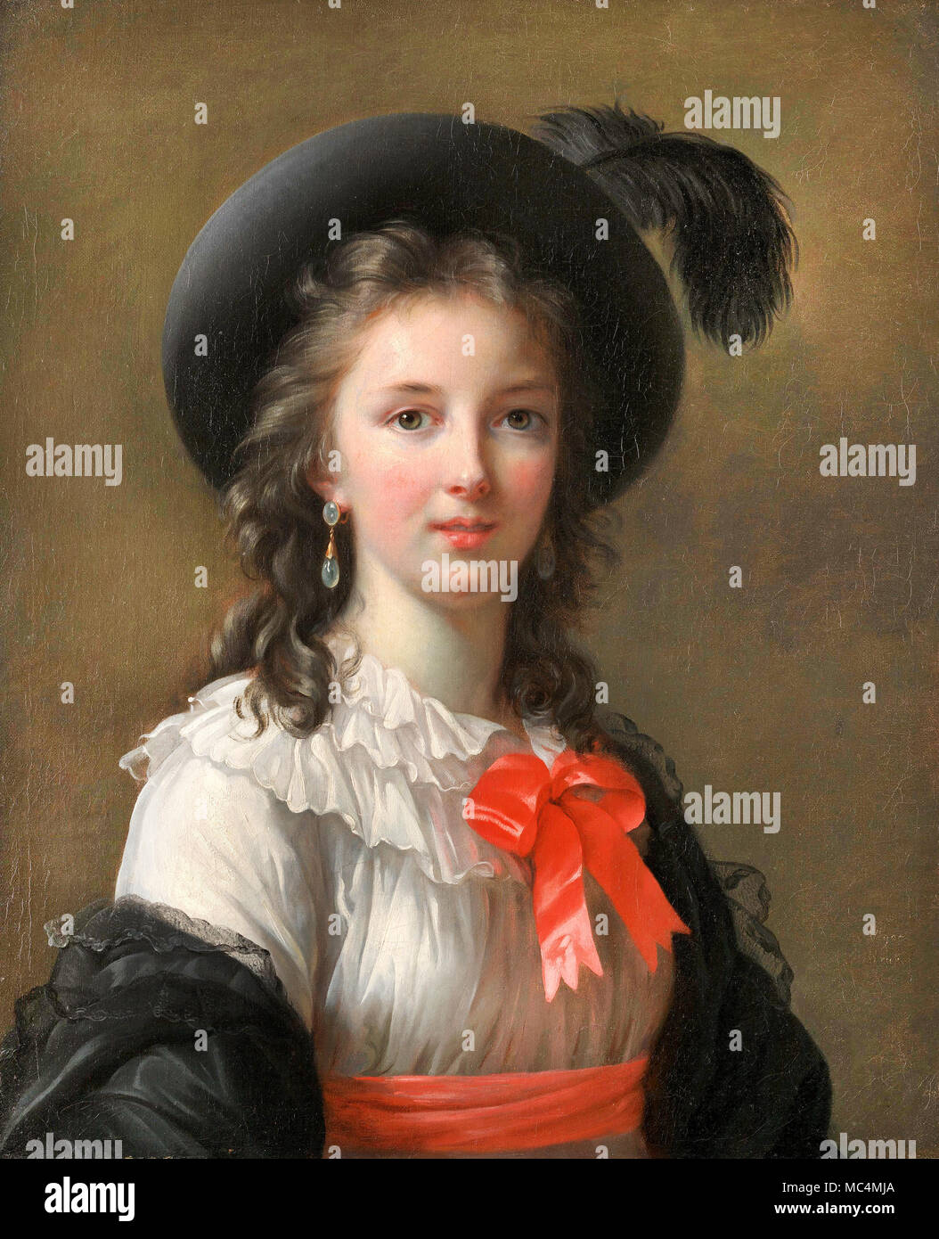Louise Elisabeth Vigee Lebrun, Autoportrait. Circa 1781. Huile sur toile. Kimbell Art Museum, Fort Worth, Texas, États-Unis. Banque D'Images