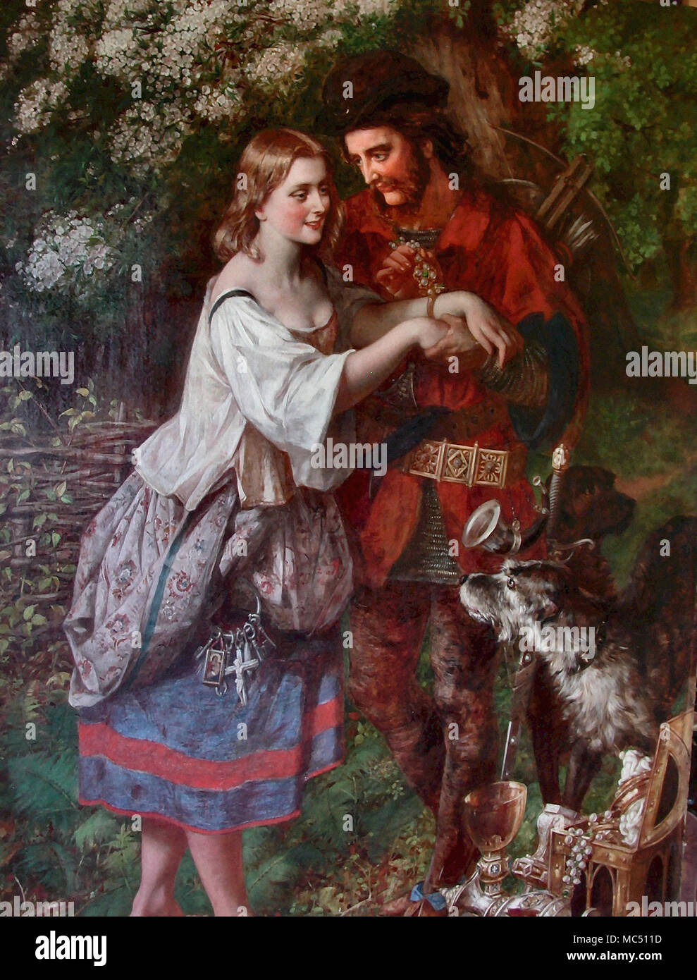 Frank Thomas Heaphy - Robin Hood and Maid Marian Banque D'Images