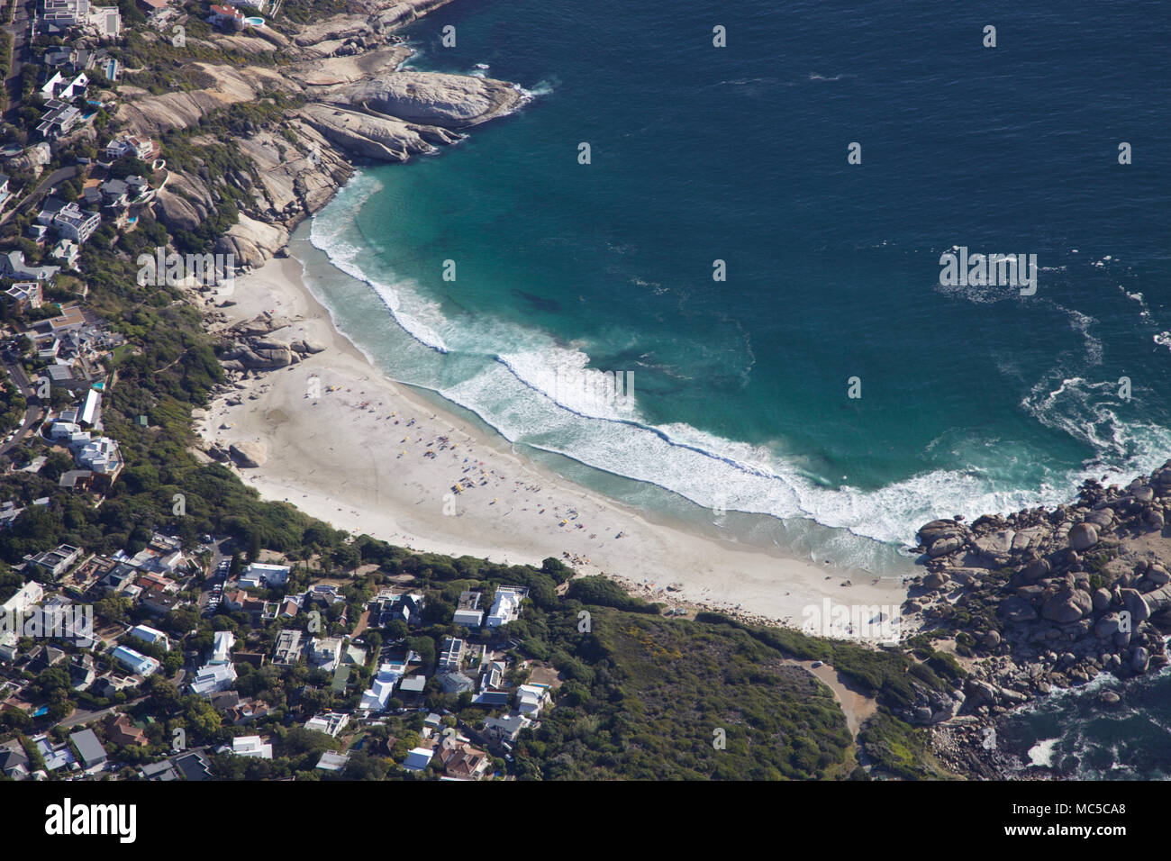 Vue d'un Eyriel beach Cape Town Banque D'Images