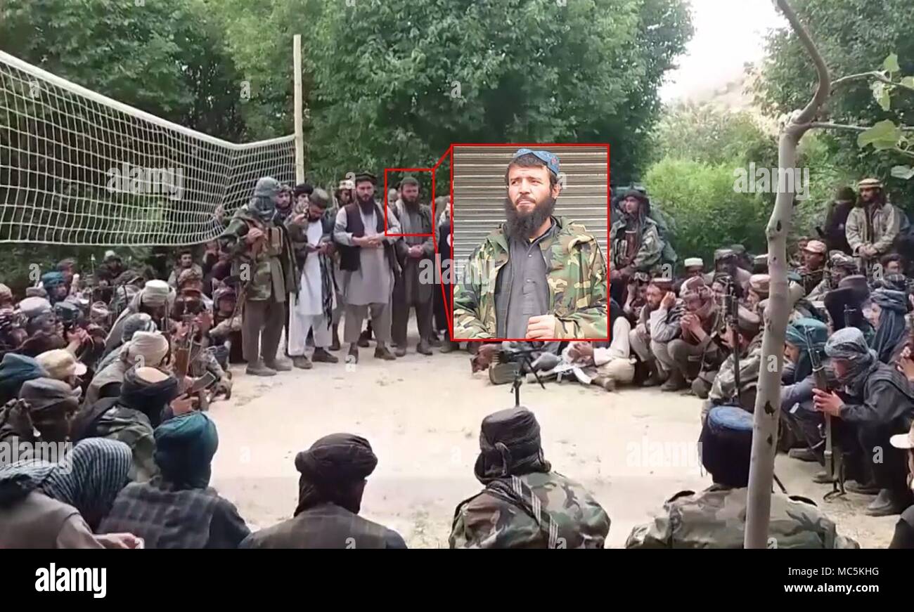 Un Hikmatullah U.S. airstrike tué Qari et son garde du corps dans la région de Bal Chiragh district, province de Faryab, Afghanistan, 5 avril 2018. Au moment de sa mort, Hikmatullah a été l'officier supérieur commandant ISIS-K et l'animateur principal d'ISIS-K combattants dans le nord de l'Afghanistan. Banque D'Images