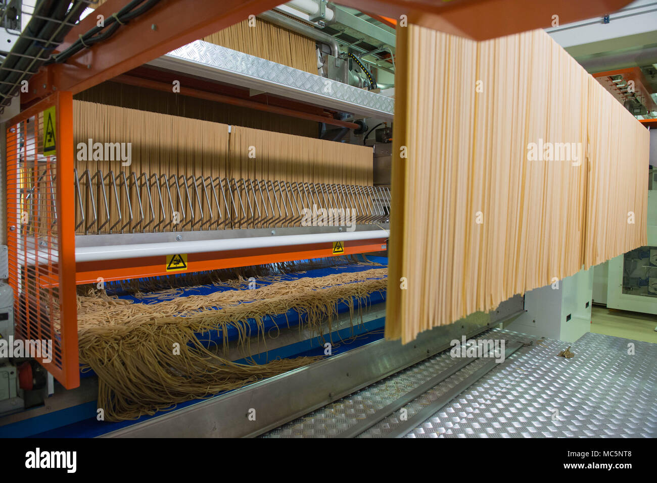 Casteldidone (Cremona). Usine de pâtes bio Iris. Certains des membres et des employés. L'Italie. Banque D'Images