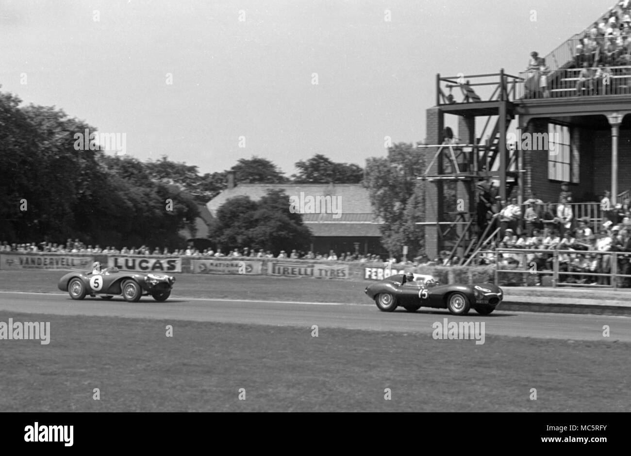 Aston Martin DB3S REg Parnell,16/07/1955 Aintree Banque D'Images