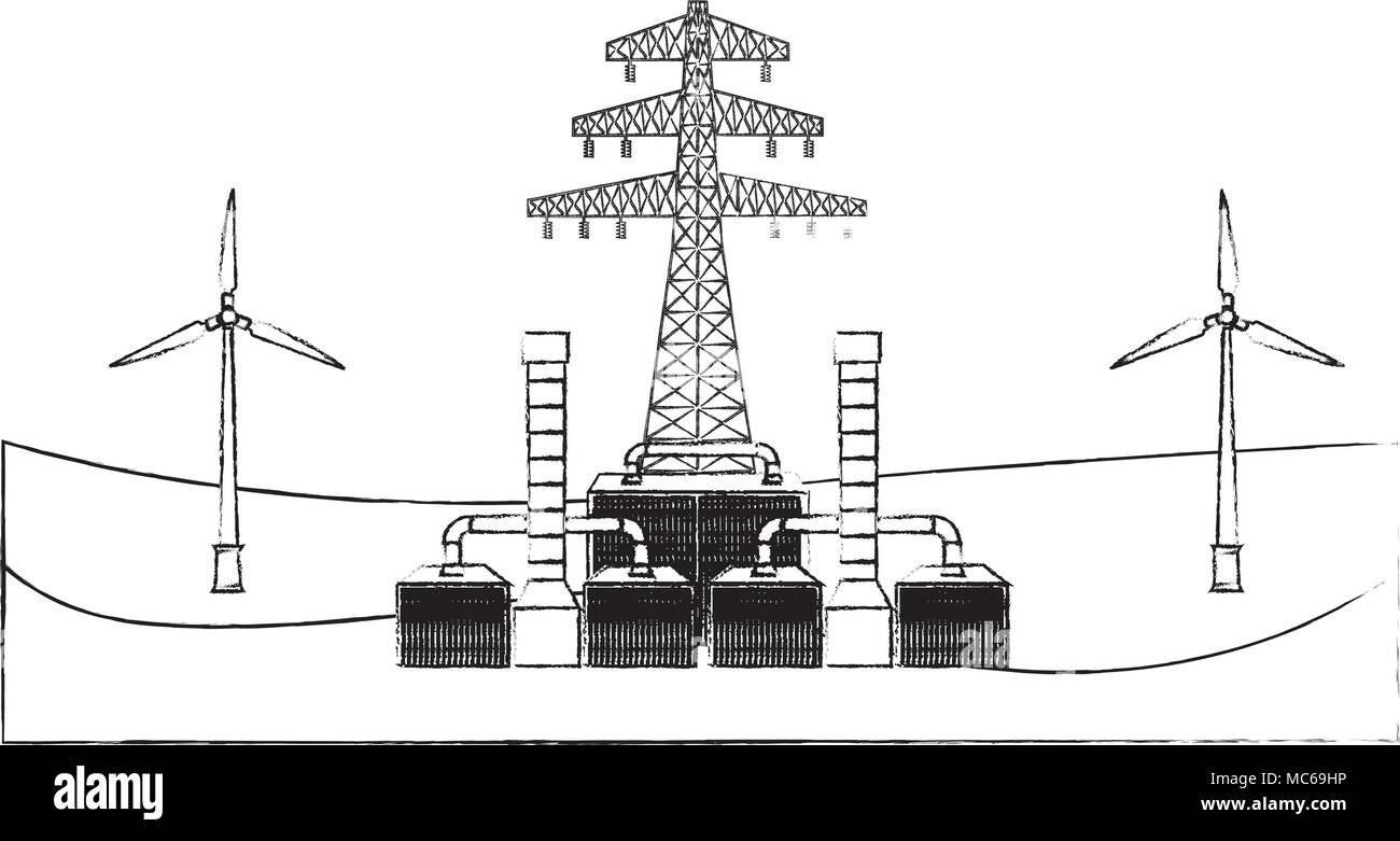 Écologie l'énergie de remplacement Illustration de Vecteur