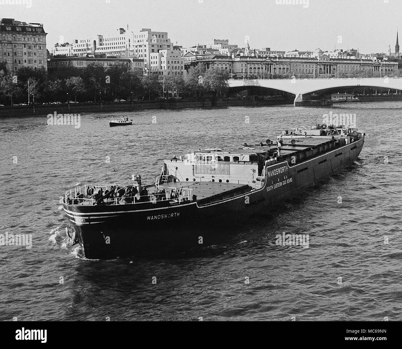 collier mv 'wandsworth', River Thames années 1960 Banque D'Images
