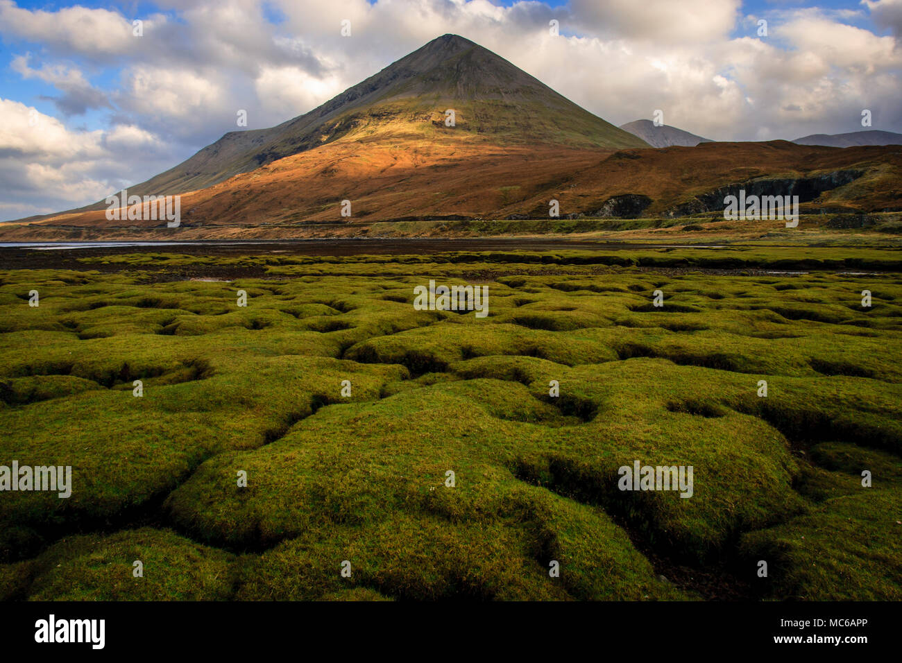 Paysage près de Sligachan, île de Skye, Écosse Banque D'Images