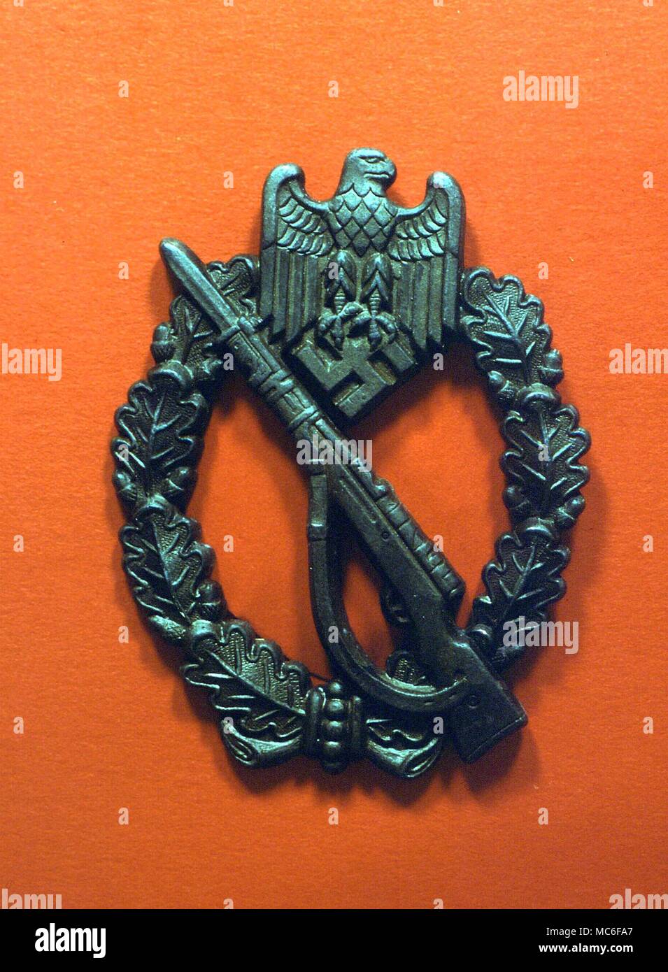 Médaille du service allemand à croix gammée, avec l'aigle et croix gammée Banque D'Images