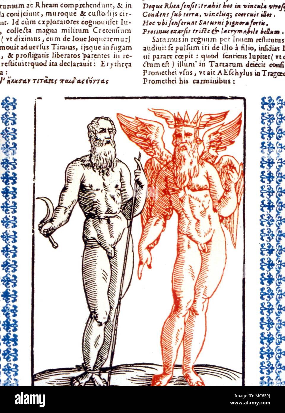 Après une illustration dans natalis Comitis, sive explicationis ythologiae «Fabularum", Livre 10, 1616 Banque D'Images