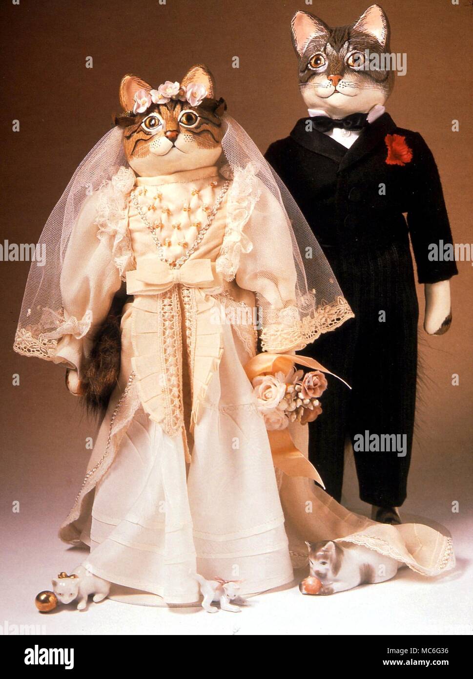 Animaux Chat mariage - après l'affichage dans le Musée du chat, Bâle Photo  Stock - Alamy