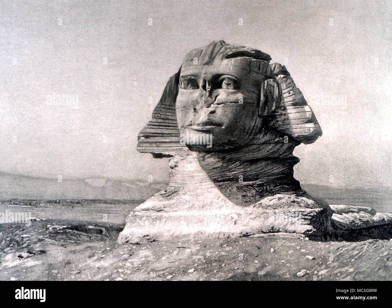 La mythologie égyptienne - SPHINX. Détail de J L'Œdipe Gerome '1895' dans le monde Columbian Exposition Catalogue, ' l'Art du Monde" Banque D'Images