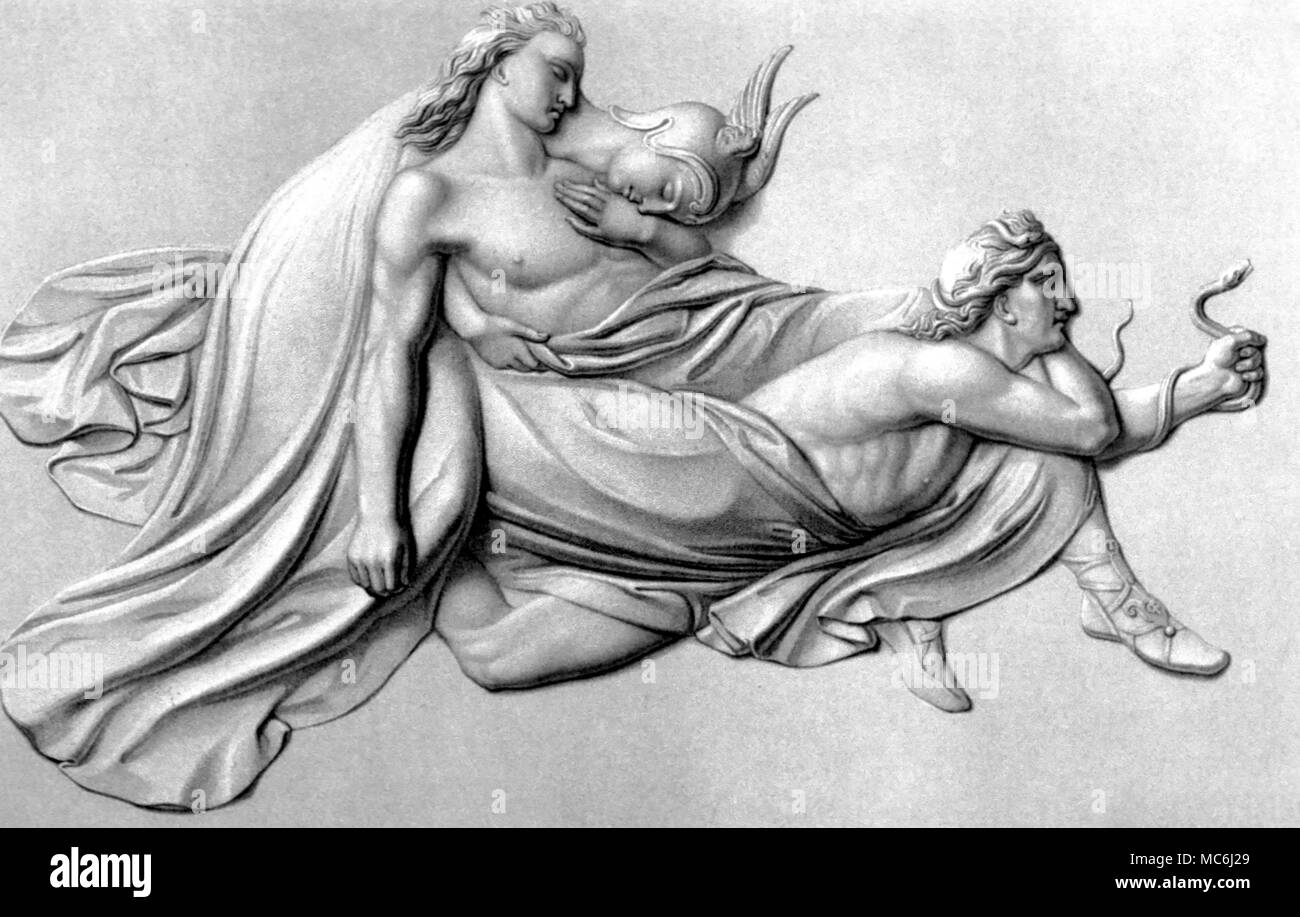 La Mythologie grecque Sarpedon gravure par W Roffe après le bas relief par M S Watson 1851 Sarpedon était un chef de la Lycie et un allié des Troyens de la guerre de Troie. Sarpedon était un fils de Zeus qui a été tué par l'ami d'Achille, Patrocle. Banque D'Images