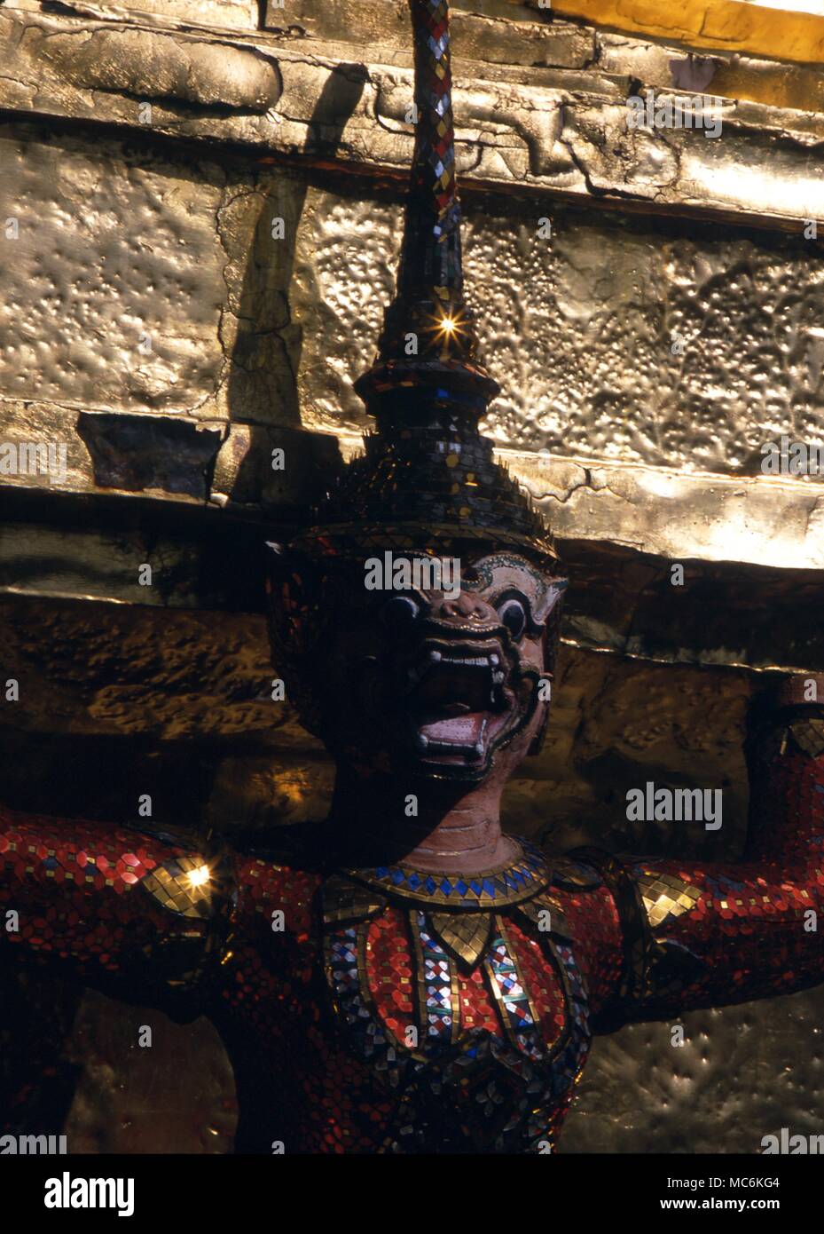 Au Temple Grand Palace Bangkok Thaïlande Banque D'Images