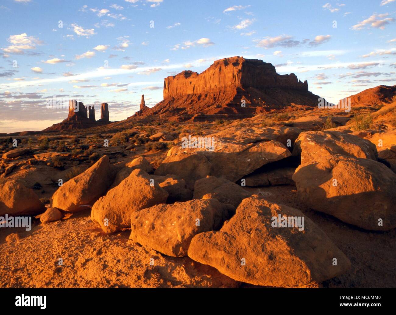 Les Indiens de l'AMÉRIQUE DU NORD Monument Valley, encore un lieu sacré pour les Indiens Navajos Banque D'Images