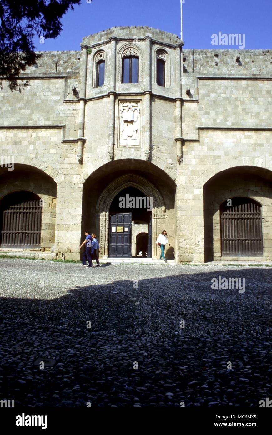 La Grèce. Rhodes. Le château des chevaliers Banque D'Images