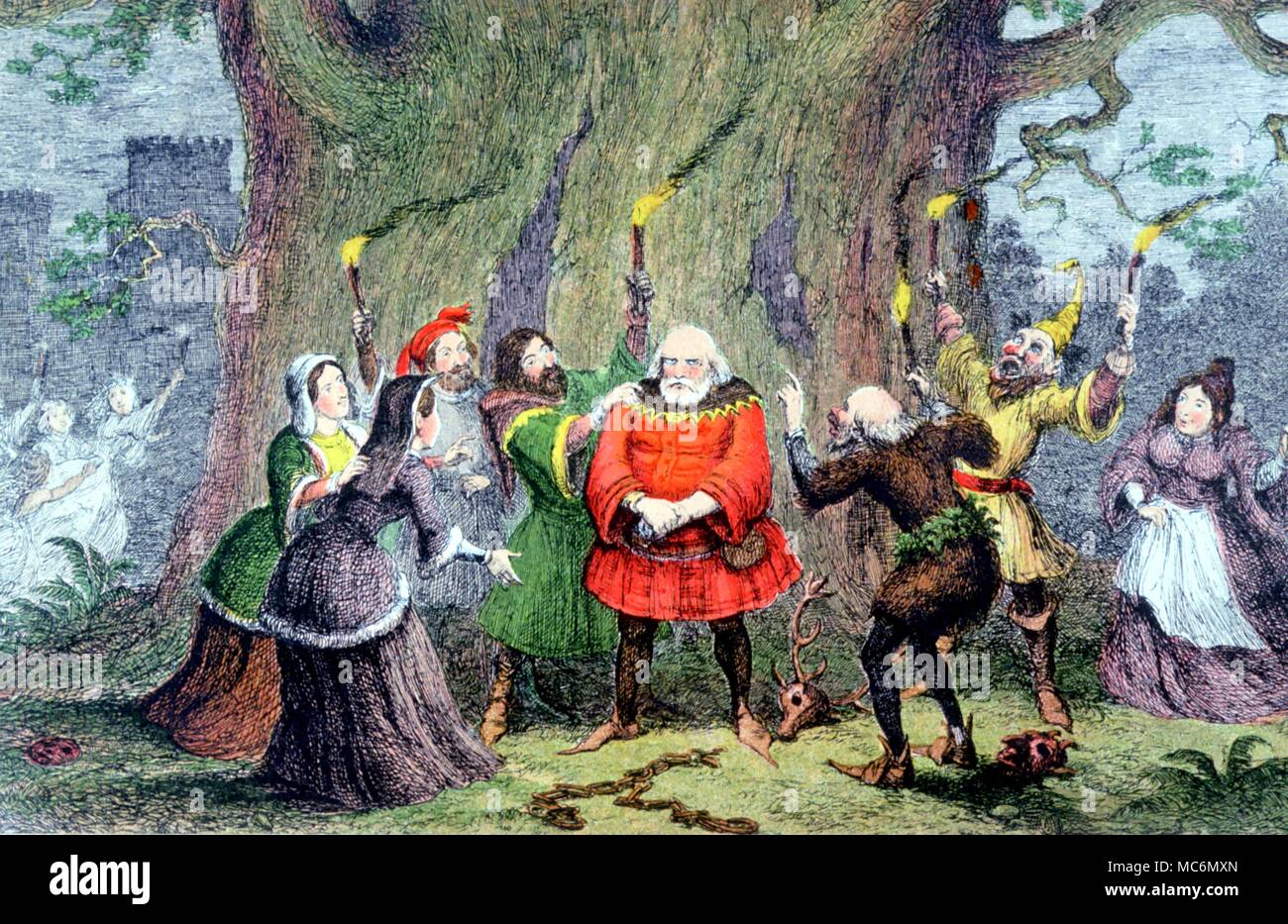 Henry IV de Shakespeare Partie II Je l'ai vu casser Skogan's head à la  porte de la Cour, alors qu'il était un crack pas cette Haute Partie II Acte  III lithographie couleur