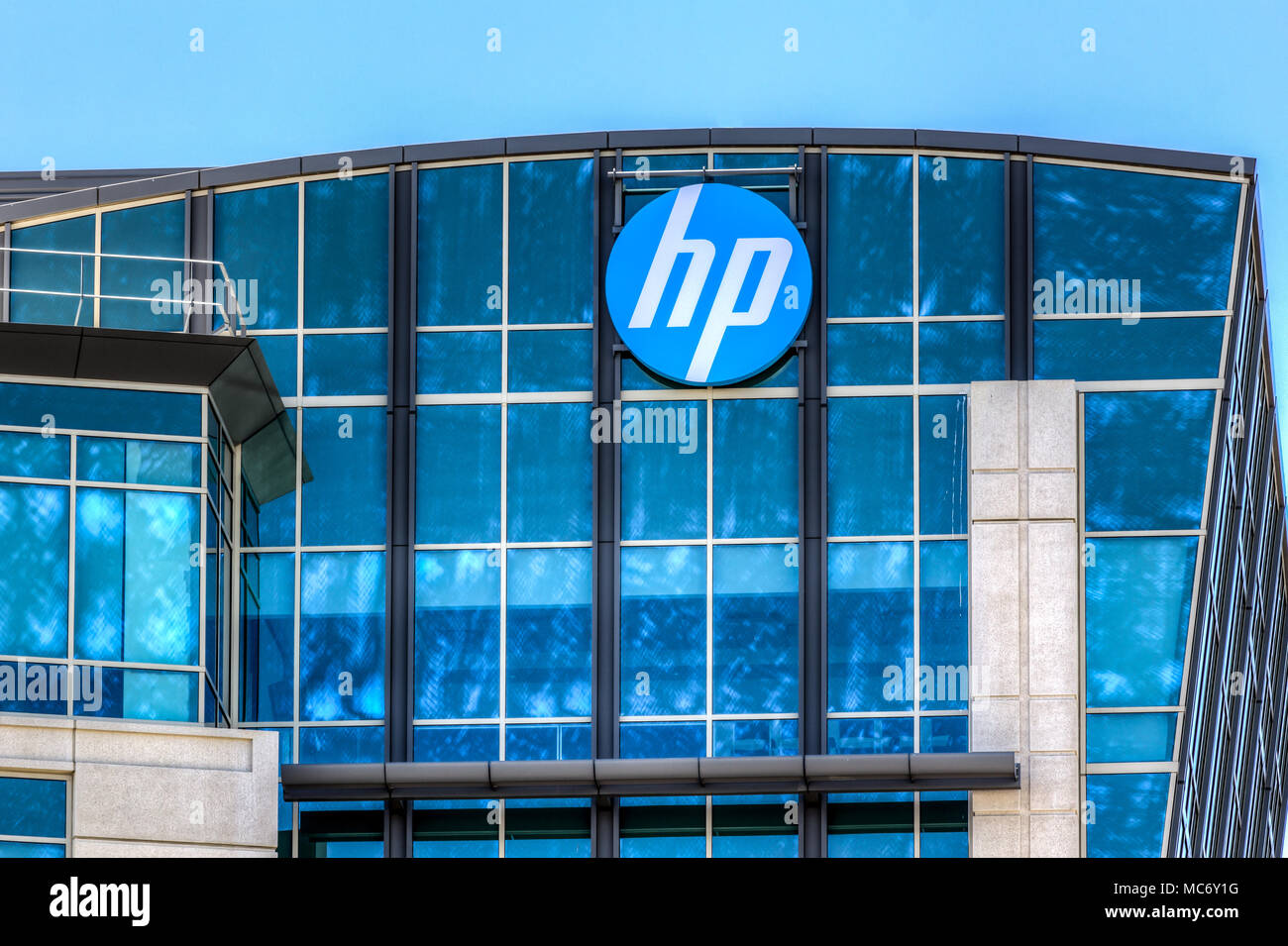 SANTA CLARA, CA/USA - 11 MAI 2014 : installation de Hewlett-Packard dans la Silicon Valley. Banque D'Images